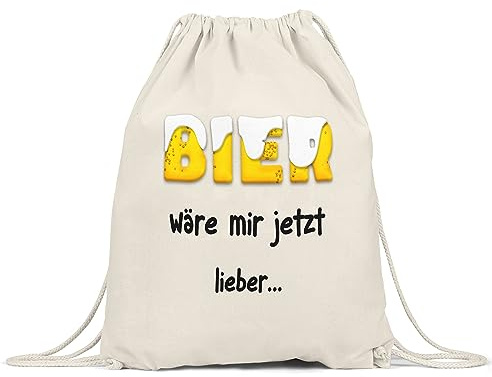 Hey!Print Bier Wäre Mir Jetzt Liebe Turnbeutel Gymsack Alkohol Bierchen Bierkrug Halbe Feierabend Weizen Hefe Alkohol Schaum