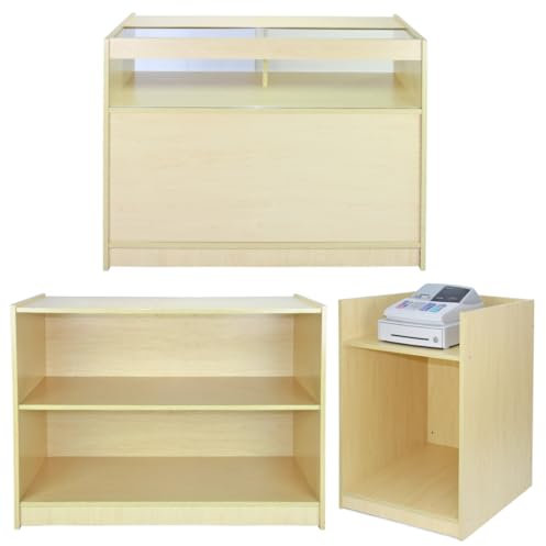 MonsterShop A1200 Vitrine, Ahorn, 120 x 90 x 60 cm