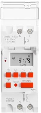 DEBLAN Interruttore orario astronomico ad Ampia Tensione 85-265VAC for Il calcolo Automatico del'alba e del Tramonto in latitudine e longitudine (Color : 30A Load)