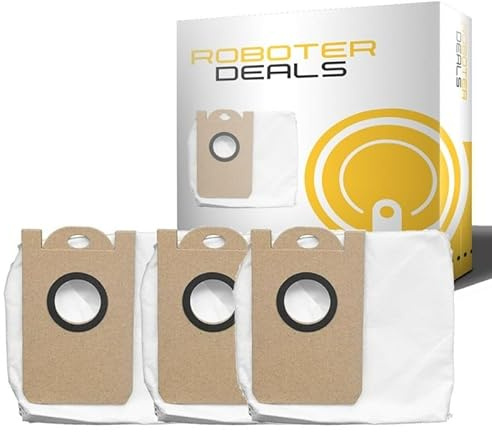 Roboter Deals - Staubbeutel, Ersatzbeutel, Schmutzbeutel (3 Stück) für Proscenic M9 Saugroboter mit Absaugstation
