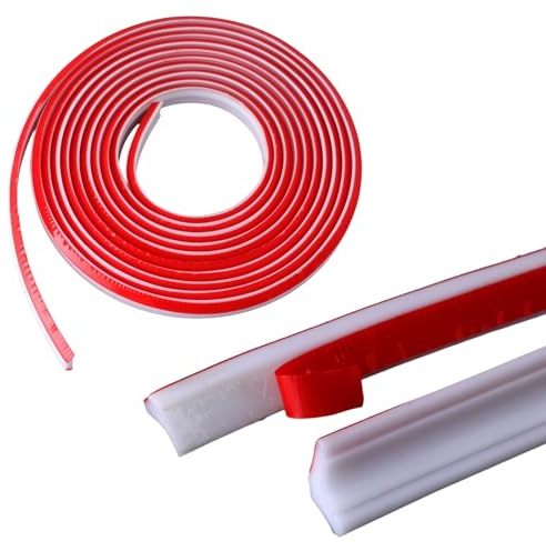 TPE Quadrant Trim, 10Ft Flexible Trim Caulk Strip Peel and Stick Wall Molding Trim Self Adhesive Corner Protector Corner Strip for Moulding Trim, Floor Window Door Ceiling, Laminate Flooring (White)