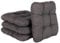 HLKauf 4 | 6 | 8er Set Sitzkissen 36x36x6 cm | weiche Kissen | Für Garten, Camping, Gastronomie oder Bistro | Oeko-Tex und Made in EU (Anthrazit & 1x HLKauf-Block, 8er-Set)
