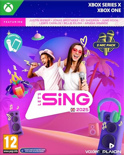 Let's Sing 2025 2 Mic Pack - UK Edition (Xbox Series X)