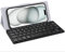 CACOE Bluetooth Tastatur mit Ständer, Mini für Handy, Ultraflache Tragbare, Faltbare, Dual-Channel Tastatur mit Stellhalterung für Smartphone und mehr iOS Android Windows, Hellgrau