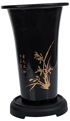KITANDOVE 1juego Maceta De Orquídea con Plato Maceta Decorativa para Plantas De Interior Diseño Elegante con Orificios De Drenaje para Sala De Estar Cocina y Oficina con Estampado