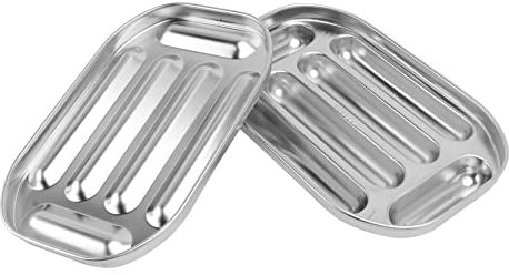Cabilock 1 Set Wurstform Zubehör Backblech Ofengestell Pfannen Kühlregal Bräter Kastenform Maschine Brotform Brotlaib Backform Fleischwolf Stuffer Hot Dog 304 Edelstahl
