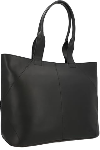 Gusti Leder Handtasche Cecilia Shopper Für Damen Elegante Schultertasche Aus Echtleder Vintage Design Mittelgroß Tote Bag Für Alltag Arbeit Und Freizeit Schwarz