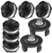 6+2+2 Pcs Bobines de Fil de Rechange，Coupe Bordure Universel,Bobine de tonte,compatible avec Makita Akkusense,18V DUR181/RF/Z,Interchangeable avec 195858-1/196146-9