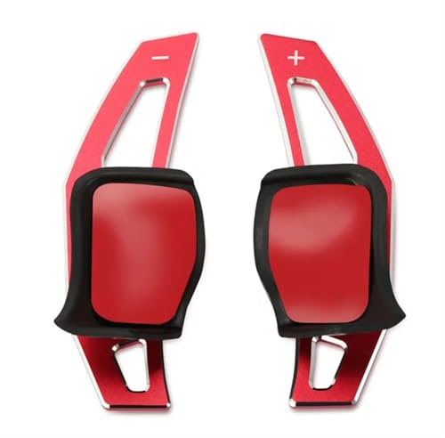 FPQOVV Paletta Cambio Volante Compatibile con per Golf 5 MK5 per Golf 6 MK6 R 2009-2014 per GTI R20 2009-2014 Paddle Cambio Auto Paddle Cambio Estese per Auto(Red)