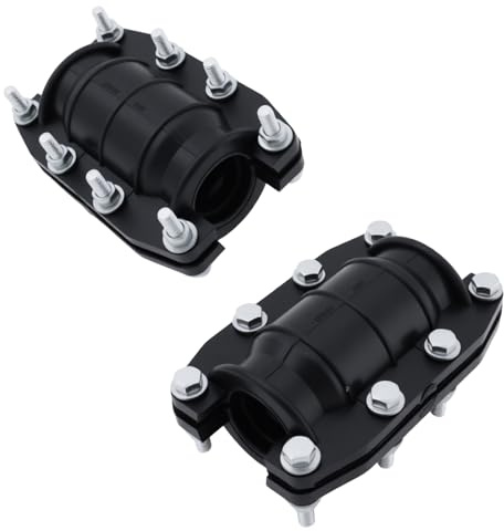 YINETTECH 2Pcs Water Pipe Leak Repair Clamps for 25mm PE/PVC Pipe Steel Pipe Iron Pipe 100x79mm