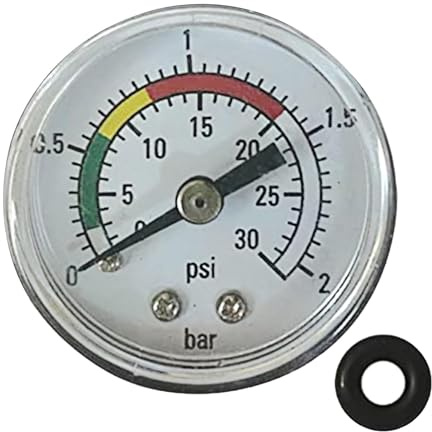 Manometer für Sandfilter, 0-2 bar/30 psi, für Sandfilter für Pool, geliefert mit Dichtungsring