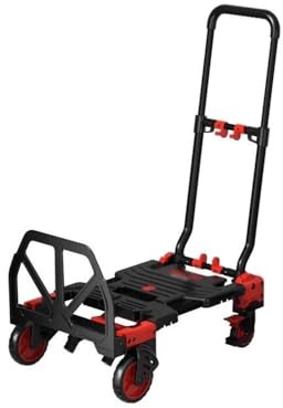 Handcart, Flatbed Car Household Folding Hand Truck Trailer Shopping Cart Portable Silent Commercial Transporter