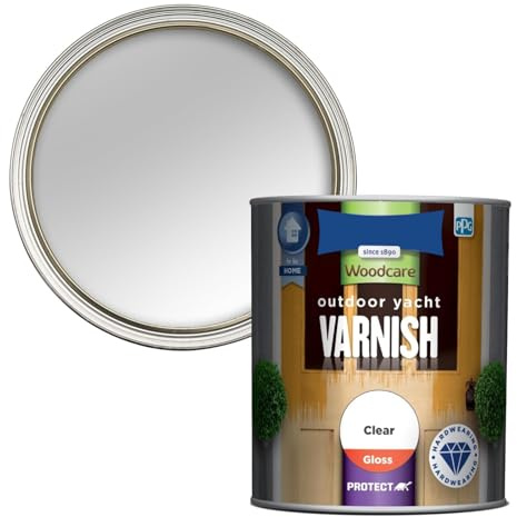 HOCHSTE® Outdoor Yacht Varnish Clear Gloss, UV-Resistant Formula, Quick-Drying, Easy to Apply, Long-Lasting Protection, Interior and Exterior Use, DIY Enthusiasts, Docks, Wooden Crafts, (250ML)