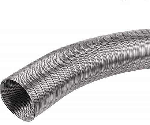 Tubo corrugato flessibile, resistente agli acidi, in acciaio inox V2A, tubo di scarico VA (Ø 100 mm, 2 metri)