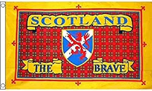 AZ FLAG - Drapeau Ecosse The Brave - 150x90 cm - Drapeau Union Jack - Uk 100% Polyester Avec Oeillets Métalliques Intégrés - Pavillon 110 g