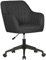 FineBuy Schreibtischstuhl Miami Stoff Design Drehstuhl mit Lehne 120 kg, Retro Bürostuhl Drehsessel mit Rollen, Designer Schalenstuhl bequem, PC Stuhl Schreibtischsessel Büro, Bürosessel