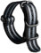 BINLUN Uhrenarmband Nylon Dickes G10 Premium Ballistic Ersatz Armband Mehrfarbige Bänder für Herren Damen mit Heavy Duty 5 Ringe(22mm, Schwarz-Graue Band Schwarze Schnalle)