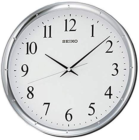 Seiko Horloge Murale en résine Argenté
