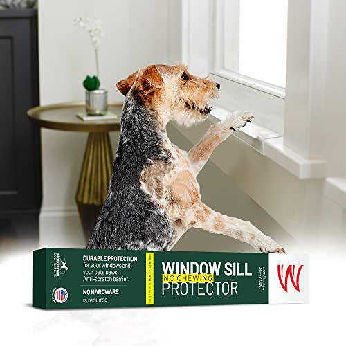 CLAWGUARD PLEXIGLASS - Protezione per davanzale della finestra, spessa e trasparente, per cani e gatti da graffiare, masticare e artigliare sui davanzali delle finestre, mantiene gli animali domestici