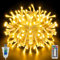 Ollny Lichterkette Innen, 10M 100 Led Lichterkette Warmweiß und Bunt 4 in 1 mit USB Fernbedienung, 11 Modi Wasserdicht Lichterkette außen für Balkon, Garten, Hochzeit, Party, Terrasse