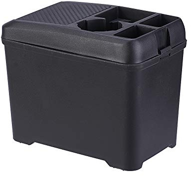JSCARLIFE kostengünstiger Innenmülleimer für Fahrzeuge, multifunktionale Aufbewahrungsbox, Getränkehalter, Auto-Mülleimer