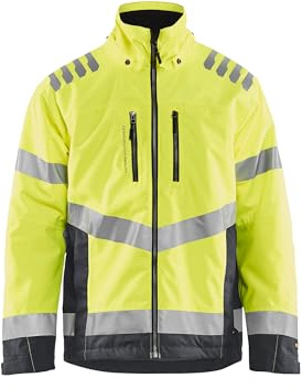 Blakläder 478019773396XS WinterJacke, High Vis Gelb/Mittelgrau, Größe XS