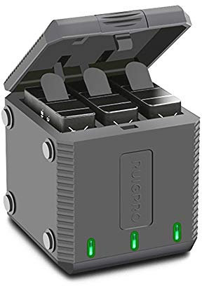 VIDOO 3-Way Slot Battery Charger Charging Box Carry Case Battery Housing for GoPro Hero 7 6 5 Accessories