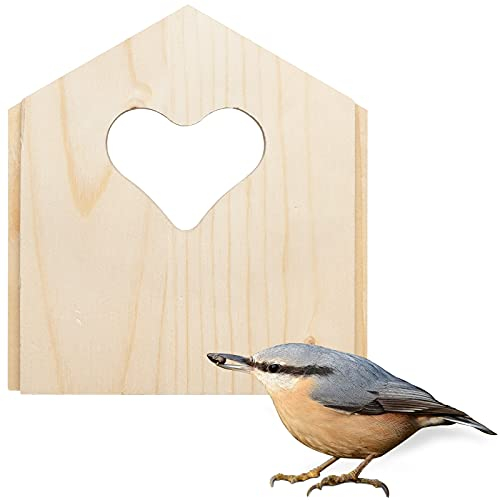 Gardigo® Tier-Haus-System Wechselblende Herzform I Made in Germany, aus Massivholz I In Sozialeinrichtung gefertigt