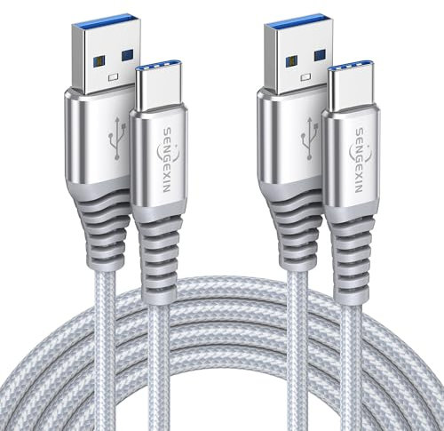 USB Type C Cable[2Pack,3M+3M] Charge,Charger Cable For Samsung Galaxy S20 Plus Ultra A51 A71 A50 A21 A30 A41 A90 5G,iPad Pro 2018,OnePlus 5T 6T,Huawei P9,3A Charging Lead Cord