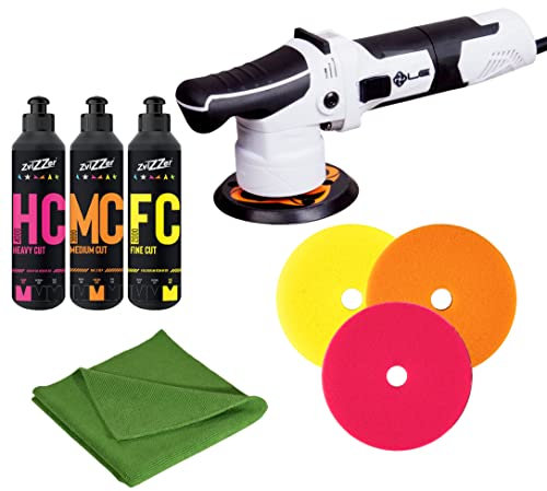 ADVANTUSE Liquid Elements T2000 V4 Sets Exenterpoliermaschine mit Zubehör - (T2000V4 mit ZviZZer Pads+Polituren)