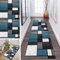 ZDYHMrj Teppich Läufer Flur rutschfest Blau Korridor Teppichläufer Waschbar Modern Küche Schlafzimmer Wohnzimmer Läufer Teppich Breite 40cm/ 50cm/ 60cm/ 70cm/ 80cm/ 90cm/ 100cm (Size : 70x400cm)