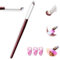Brosses à dégradé d'ongles Gradient Shading Brush, Couleur Gradient Pen Brush Nail Pen Brush Pinceau d'art d'ongle pour les accessoires d'outil d'art d'ongle créatif de bricolage