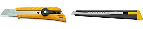 Olfa Cutter L-1 Lame de 18 mm & 180 Black Lames 9 mm
