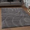 SANAT Wohnzimmer Teppich - Luxus Shaggy Nicht-schuppend Teppich, Wohnzimmer Schlafzimmer Esszimmer Eingangsbereich Teppiche, Welle Grau 200 x 280 cm