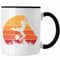 Trendation - Klettern Tasse Geschenk Outdoor Klettern Geschenkidee für Kletterer Grafik Berge (Schwarz)