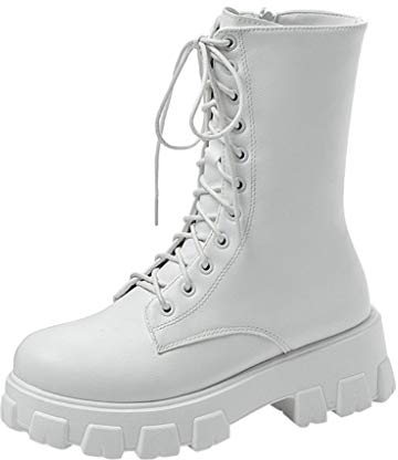 Stivali alti da donna invernali con tacco lungo sopra il ginocchio, stivali lunghi eleganti, caldi e imbottiti, invernali, bianco, 37 EU