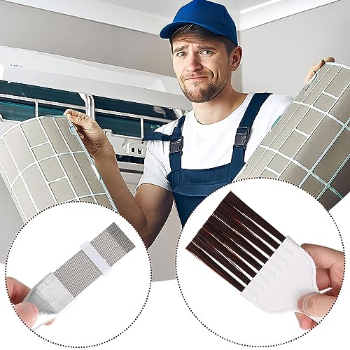 2 StüCke Lamellenkamm FüR WäRmepumpentrockner Klimaanlage Kondensator Flosse Kamm Kondensator Kamm Kondensator Lamellen KüHlschrank Reinigung BüRste Trockner ReinigungsbüRste Ende ReinigungsbüRste
