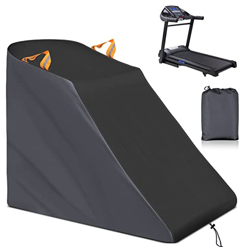 XYZCTEM Laufbandabdeckung, wasserdicht, staubdicht, für Laufgeräte, Trainingsgeräte, schützend mit winddichtem Kordelzug und Belüftungsschlitzen für Zuhause, Fitnessstudio, drinnen und draußen