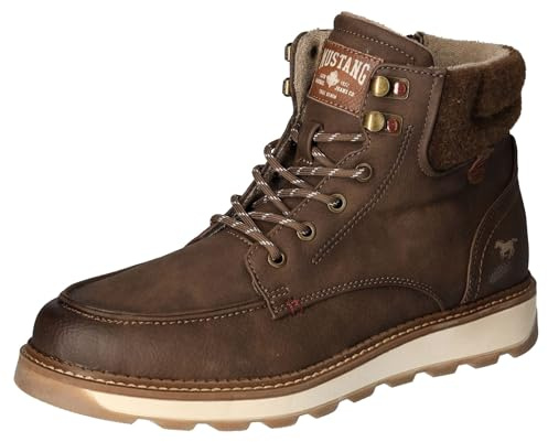 Mustang Herren 4193-502 Stiefelette, Dunkelbraun, 44 EU