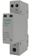 RASMACOR | TOSCANO V2T-15 | Protector Contra Sobretensiones Transitorias Monofásico | F+N 240Vac - 15KA Clase II | Toscano vigivolt 10002463 | 1 Módulo