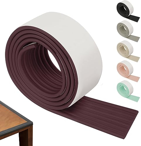 Kantenschutz Selbstklebend, Weichem Extra-Breit Schaumstoff Kantenschutz für Möbel - Baby & Kindersicherheit, Stoßschutz für Scharfe Kanten - Tisch & Möbel (Braun, 5M)