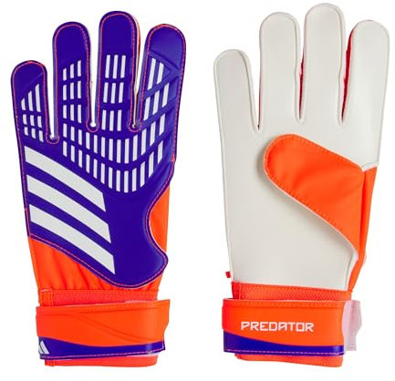 adidas Predator Training Unisex Torwarthandschuhe, Blau / Solar Rot / Weiß, Größe 8 1/2
