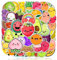 60 Cute Fruit Stickers, Fruit and Vegetable Stickers for Kids, Stickers for Boys and Girls, Laptops, Mugs, Mobile Phones, Computers, Suitcases etc.