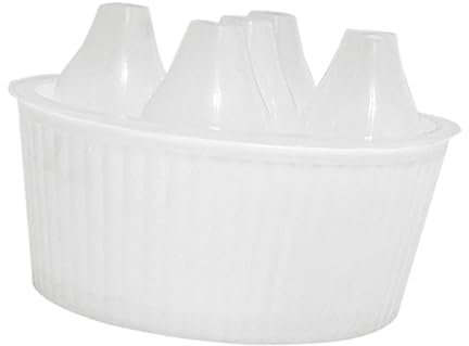 Gralara Tulpenzwiebeln Blumentopf Modernes Pflanzgefäß für Zuhause, Weiss