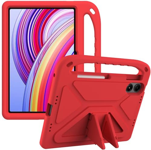 YRH Custodia Redmi Pad Pro 12.1 pollici 2024, con supporto antiurto per tablet Xiaomi Redmi Pad Pro (rosso)