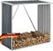 DELUKE® Kaminholzregal Außen FALK - 156x80x152cm Stahl | Holzunterstand für Brennholz außen Metall Unterstand für Kaminholz Brennholzregal Feuerholzregal | Anthrazit