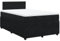 vidaXL Boxspringbett, Doppelbett mit Matratze Matratzenauflage, Bettgestell mit Lattenrost Kopfteil, Polsterbett Bett für Schlafzimmer, Schwarz 120x200cm Samt