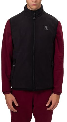 Timberland - Pile Uomo Smanicato con Zip e Patch Logo - Taglia M