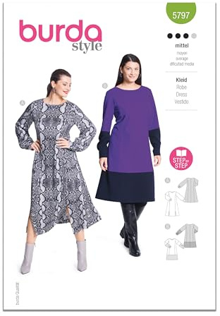 Burda Style Sewing Pattern B5797 Misses' Dress