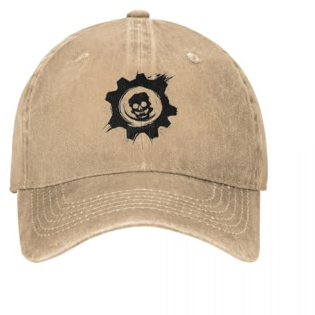 OAAJKOAM Gears of-Wars Brush Videospiele Unisex Baseballkappe Distressed Washed Caps Hut Retro Outdoor Sommer Snapback Hut